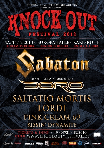 KNOCK OUT FESTIVAL – am 14.12. in Karlsruhe